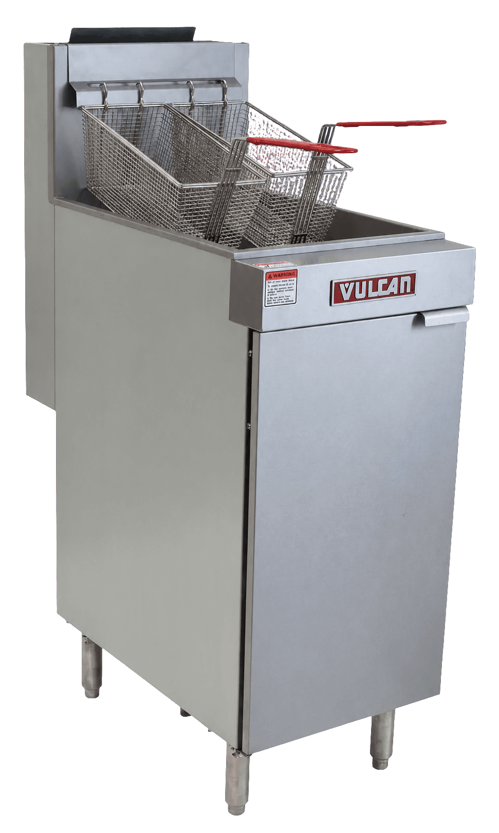 Fritadeira profissional Vulcan em aço inox com três cestos